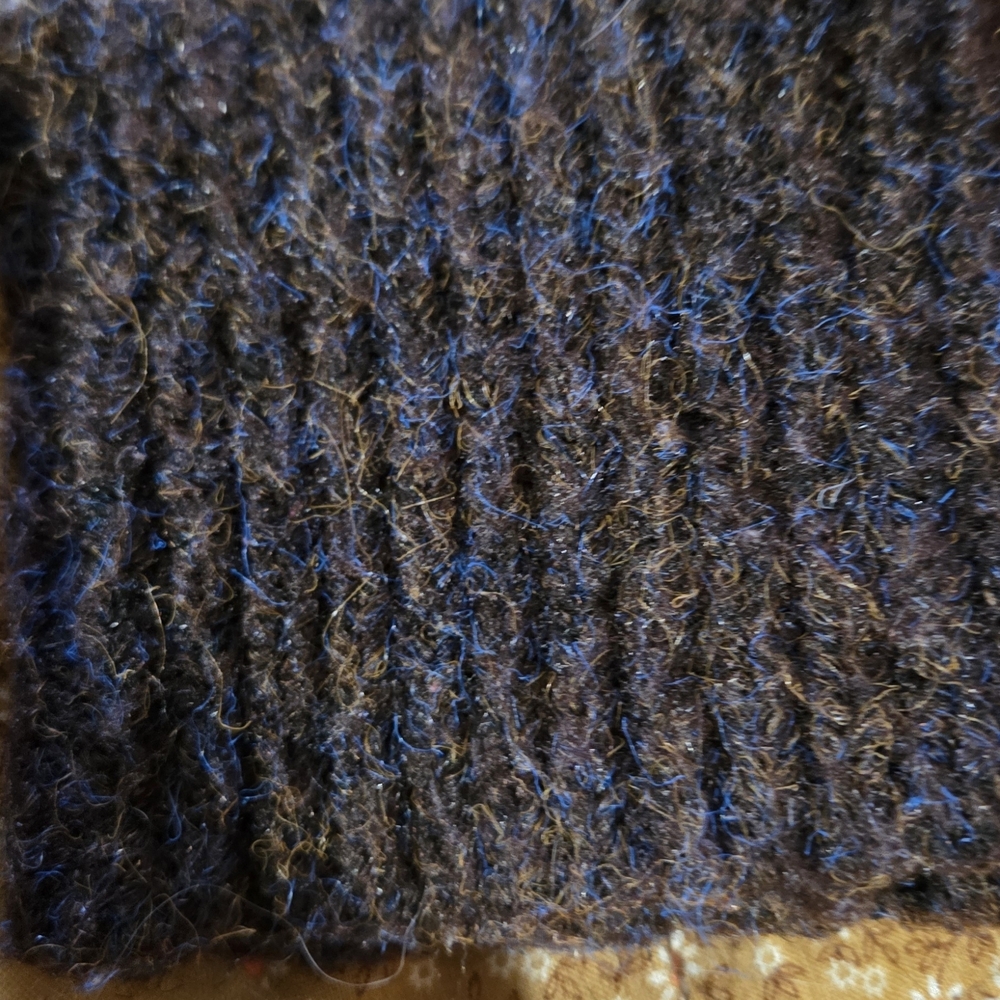 Aqua Nordic Pattern Turtleneck Sweater in Black, Gray, and Cream - Picture 6 of 8